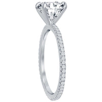 Classic Women's 8mm Round CZ Micro Pave Band Ring - W-2852 ,