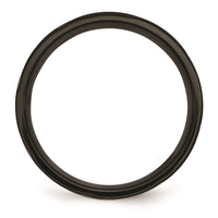 Titanium Swirl Design Black IP-plated 8mm Brushed/Polished Band | TB350 ,
