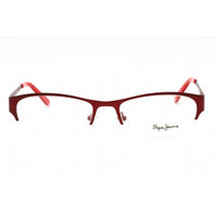 Pepe Jeans Women's Eyeglasses - Red Metal Oval Half Rim Frame | PJ1114 C5 ,
