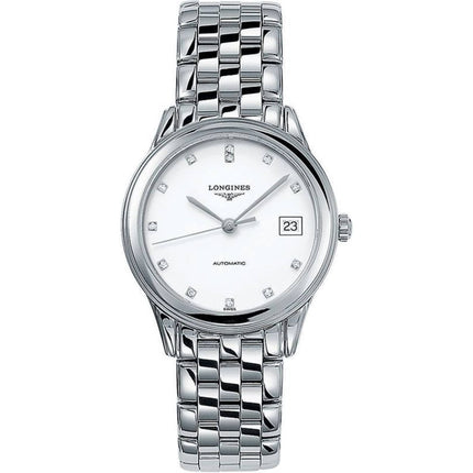 Longines Men's Watch - Flagship Automatic White Dial Silver Bracelet | L47744276 ,