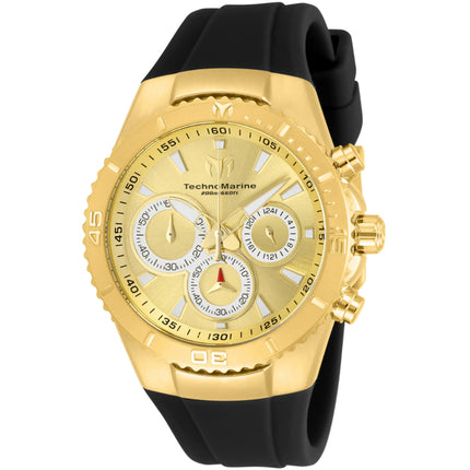 Technomarine Women's Watch - Manta Sea Chronograph Gold and Silver Dial | TM-218035 ,