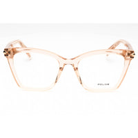 Police Women's Eyeglasses - Shiny Transparent Peach Acetate Cat Eye | VPLF29M 09TU ,
