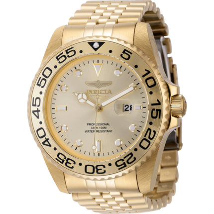 Invicta Men's Watch - Pro Diver Quartz Yellow Gold Stainless Steel Bracelet | 44520 ,