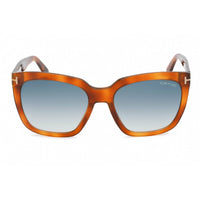 Tom Ford Women's Sunglasses - Blonde Havana Plastic Cat Eye Full Rim | FT0502 53W ,