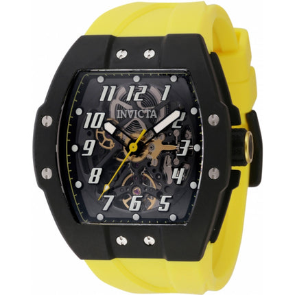 Invicta Men's Watch - Invicta Racing Automatic Skeleton Dial Yellow Strap | 46638 ,
