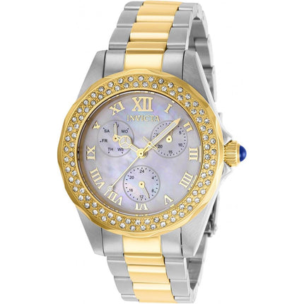 Invicta Women's Quartz Watch - Angel White MOP Dial Two Tone Bracelet | 28437 ,