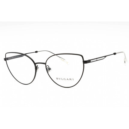 Bvlgari Women's Eyeglasses - Black Metal Full Rim Cat Eye Shape Frame | 0BV2241 2066 ,