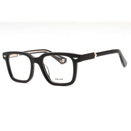 Police Men's Eyeglasses - Shiny Black Plastic Square Full Rim Frame | VPLG80 0700 ,