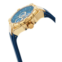 Invicta Women's Watch - Aviator Quartz Blue MOP Dial Silicone Rubber Strap | 37307 ,