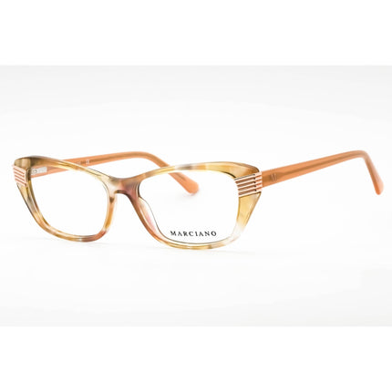 Guess By Marciano Women's Eyeglasses - Beige/Other Acetate Cat Eye Frame | GM0385 059 ,
