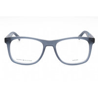 Tommy Hilfiger Men's Eyeglasses - Matte Blue Plastic Square Frame | TH 2046 0IPQ 00 ,