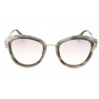 Tom Ford Women's Sunglasses - Coloured Havana Metal Cat Eye Full Rim | FT0574 55G ,