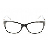 Coco Song Unisex Eyeglasses - Black/White Multicolor Cat Eye Frame | CV165 01-09 ,