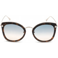 Tom Ford Women's Sunglasses - Shiny Blonde Havana Metal Butterfly Frame | FT0657 53P ,