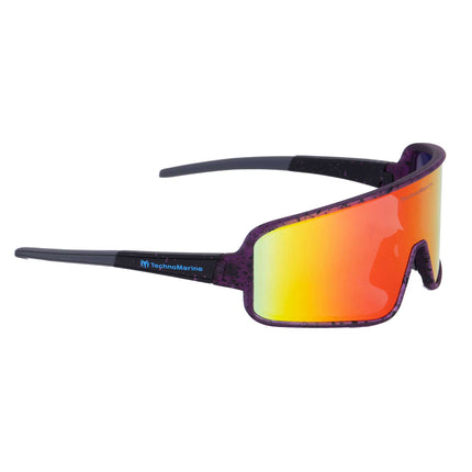 Technomarine Unisex Sunglasses - Polarized Red Lens Purple TR90 Frame | TMEW008-04 ,