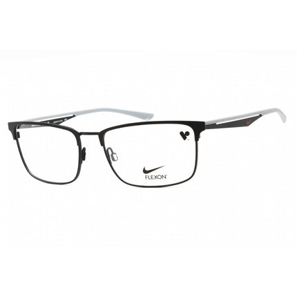 Nike Men's Eyeglasses - Satin Black/Wolf Grey Metal Rectangular Frame | NIKE 4314 002 ,