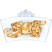 Swarovski Decoration Figurine - Chinese Zodiac Snake Shiny Orange Crystal | 5301332 ,