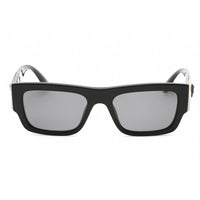 Versace Men's Sunglasses - Black Rectangular Frame Dark Grey Lens | 0VE4416U GB1/81 ,