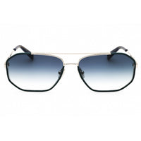 Salvatore Ferragamo Men's Sunglasses - Silver/Octane Blue Metal Frame | SF303SLN 046 ,