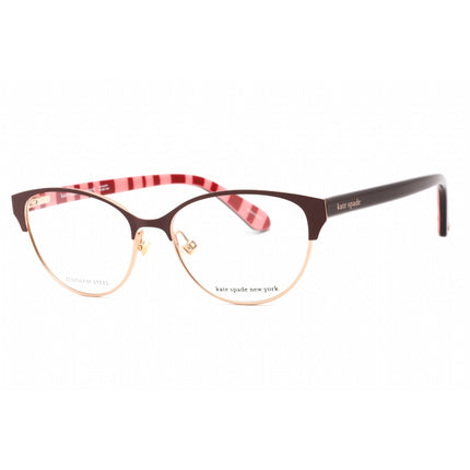 Kate Spade Women's Eyeglasses - Burgundy Metal Cat Eye Shape Frame | EMELYN 0LHF 00 ,