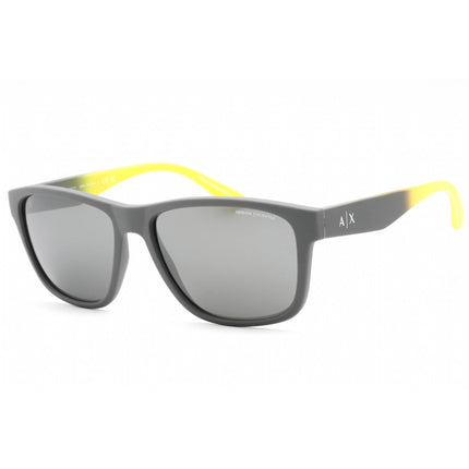 Armani Exchange Men's Sunglasses - Matte Grey Square Plastic Frame | 0AX4135S 81806G ,
