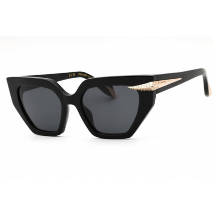 Roberto Cavalli Women's Sunglasses - Black Acetate Cat Eye Full Rim | SRC001S 700Y ,