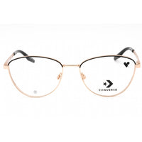 Converse Women's Eyeglasses - Satin Rose Gold/Black Metal Cat Eye Frame | CV1014 780 ,