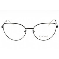 Bvlgari Women's Eyeglasses - Black Metal Full Rim Cat Eye Shape Frame | 0BV2241 2066 ,