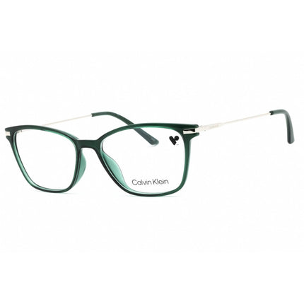 Calvin Klein Women's Eyeglasses - Crystal Emerald Cat Eye Full Rim Frame | CK20705 360 ,