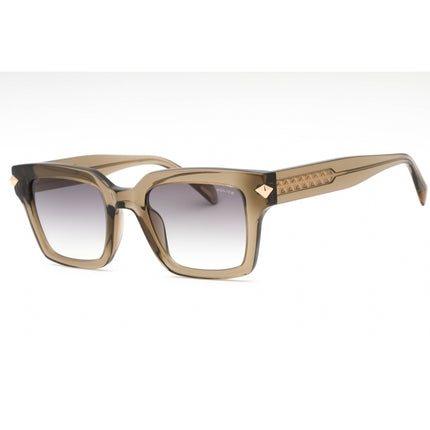 Police Women's Sunglasses - Transparent Grey Plastic Square Full Rim | SPLF32 092T ,