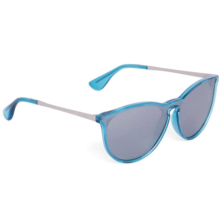 Technomarine Unisex Sunglasses - Polarized Blue TAC Lens Silver Frame | TMEW011-04 ,