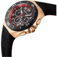 Technomarine Men's Watch - Manta Ocean Chronograph Black and Red Strap | TM-221046 ,