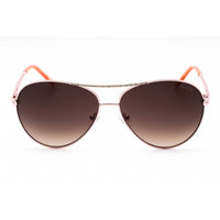 Guess Women's Sunglasses - Shiny Rose Gold Metal Full Rim Frame | GU7470 28F ,