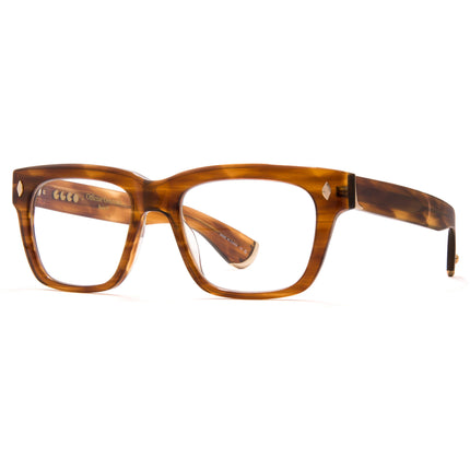 Garrett Leight Unisex Eyeglasses - Demi Blonde Acetate Square | OFFICINE GENERALE DG ,