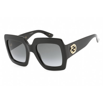 Gucci Men's Sunglasses - Black Plastic Square Full Rim Frame Grey Lens | GG0053SN 001 ,