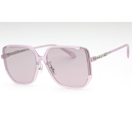 Coach Women's Sunglasses - Milky Purple Plastic Geometric Frame | 0HC8401D 5696AK ,