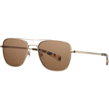 Garrett Leight Unisex Sunglasses - Gold-Yellow Tortoise Frame | HARBOR G-YT/BRNSUV ,