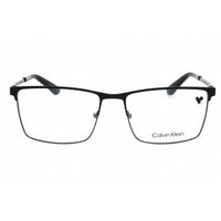 Calvin Klein Men's Eyeglasses - Matte Black Metal Rectangular Full Rim | CK22102 002 ,