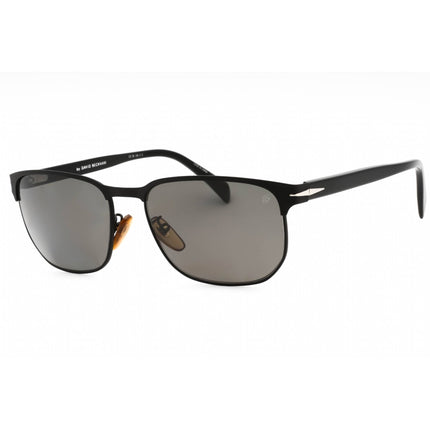 David Beckham Men's Sunglasses - Matte Black Frame Dark Grey Lens | DB 1131/S 0124 M9 ,