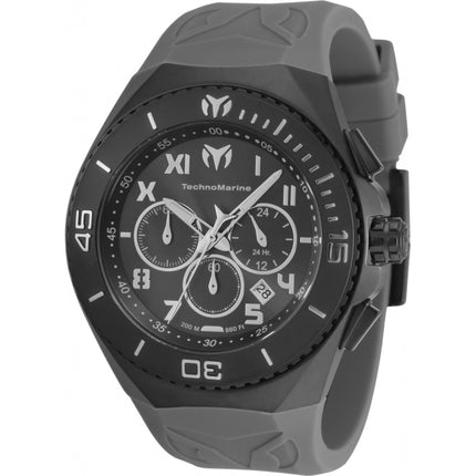 Technomarine Men's Watch - Manta Ocean Chronograph Grey Silicone Strap | TM-220022 ,