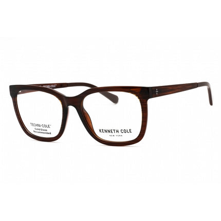 Kenneth Cole New York Women's Eyeglasses - Matte Dark Brown Square Frame | KC0357 049 ,