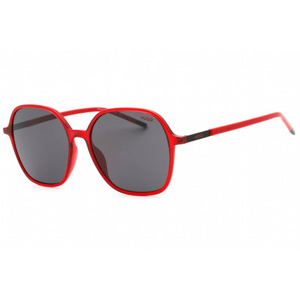 Hugo Women's Sunglasses - Red Butterfly Full Rim Plastic Frame | HG 1236/S 0C9A IR ,