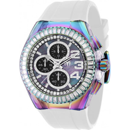 Technomarine Men's Watch - Cruise Glitz Chrono Silver and Black Mop Dial | TM-121034 ,