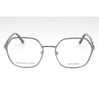 Guess Women's Eyeglasses - Grey/Other Metal Geometric Full Rim Frame | GU2912 020 ,