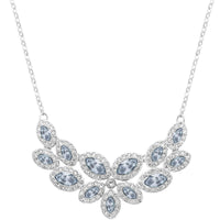 Swarovski Women's Necklace - Baron Clear Crystal Leaf Shaped Crystal Pave | 5140338 ,