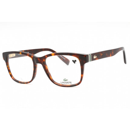 Lacoste Men's Eyeglasses - Dark Havana Plastic Square Shape Full Rim Frame | L2937 230 ,