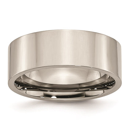 Titanium Flat 8mm Polished Band | TB3 ,