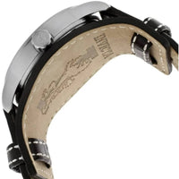 Invicta Men's Quartz Watch - I-Force Blue Dial Steel Case Black Leather Strap | 12972 ,