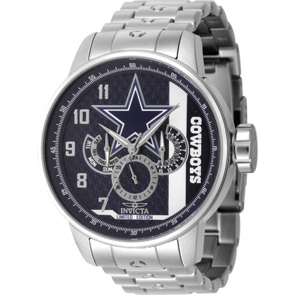 Invicta Men's Watch - NFL Dallas Cowboys Silver, White and Blue Dial bracelet | 45124 ,