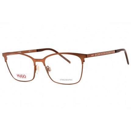 Hugo Women's Eyeglasses - Matte Brown Metal Cat Eye Full Rim Frame | HG 1083 04IN 00 ,